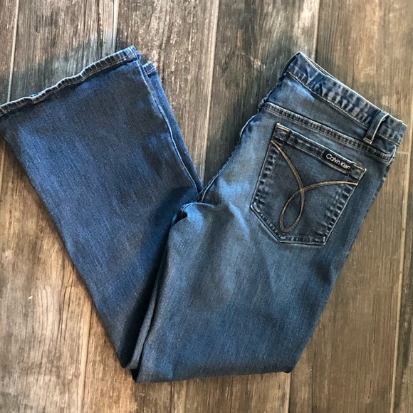 Calvin Klein Flare Leg Jeans - Picture 1 of 5